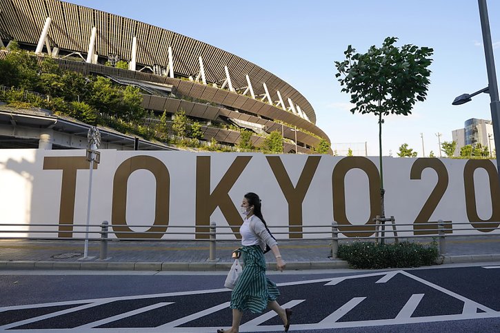 Pas de fan-zones à Tokyo pour suivre les Jeux. © KEYSTONE/EPA/KIMIMASA MAYAMA