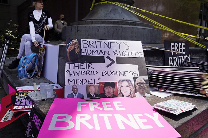 Des fans de la chanteuse Britney Spears sont à l'origine d'une campagne en sa faveur sous le mot d'ordre #FreeBritney (archives). © KEYSTONE/AP/Chris Pizzello