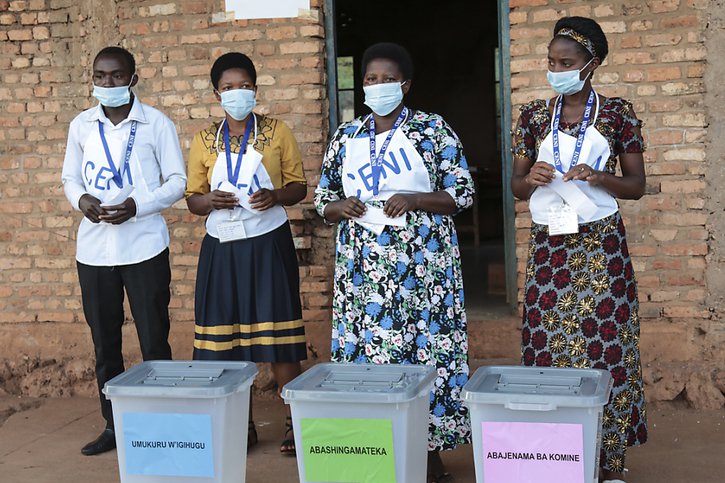 Les élections de l'année dernière au Burundi n'ont pas changé la situation des droits humains selon la Commission d'enquête internationale sur ce pays (archives). © KEYSTONE/AP/BERTHIER MUGIRANEZA