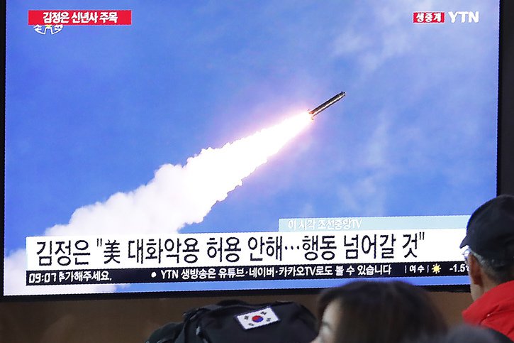 Aucun avion ou bateau n'a été endommagé par le missile nord-coréen, selon Tokyo (archives). © KEYSTONE/AP/AHN YOUNG-JOON