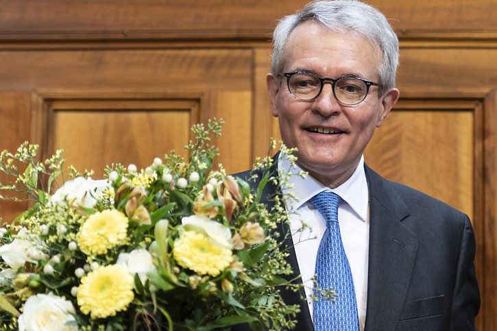 Thomas Hefti, le PLR glaronnais, est le nouveau président de la Chambre des cantons pour une année. © KEYSTONE/ALESSANDRO DELLA VALLE