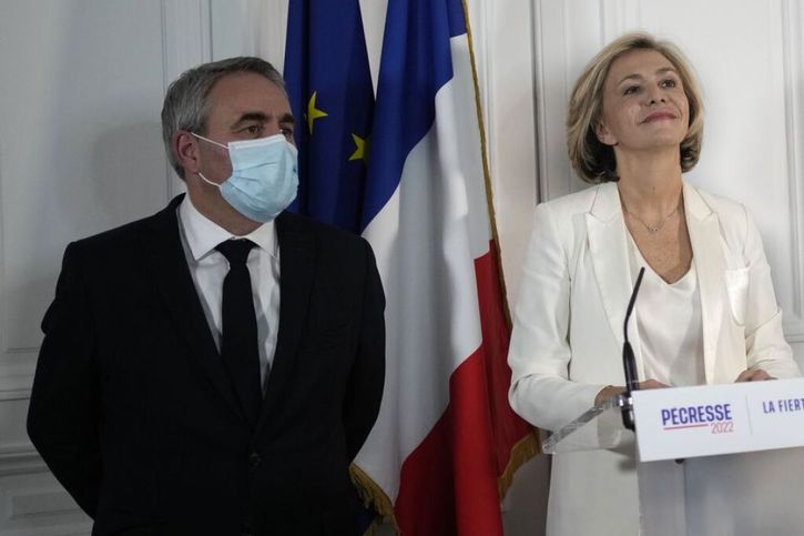 Valérie Pécresse a été désignée candidate des Républicains (LR) à la présidentielle française samedi. © Keystone/AP/CHRISTOPHE ENA