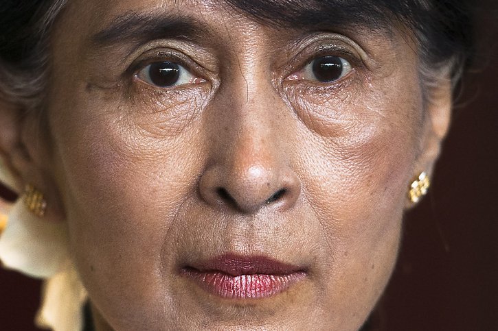 La junte annonce une réduction de peine pour Aung San Suu Kyi. © KEYSTONE/AP/Markus Schreiber