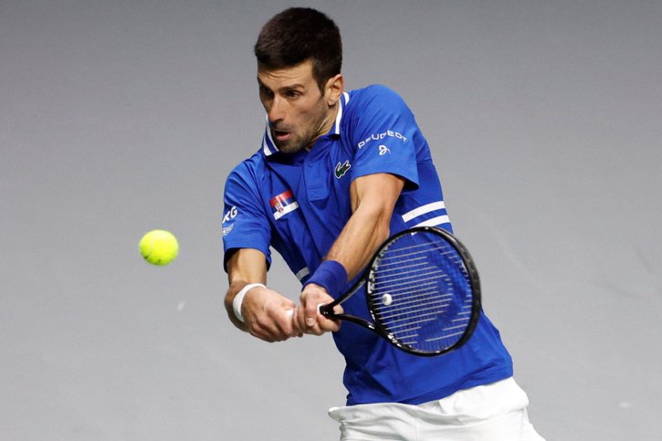 Novak Djokovic disputera l'ATP Cup de Sydney en janvier, ont indiqué les organisateurs (archives). © KEYSTONE/EPA/JUANJO MARTIN