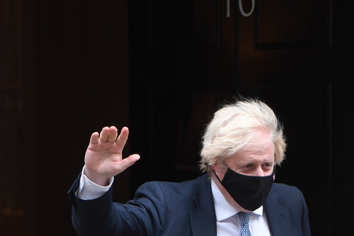 Boris Johnson a souligné que Londres soulevait régulièrement auprès de Pékin la question du respect des droits humains par le régime chinois, en particulier le traitement infligé à la minorité musulmane ouïghoure. © KEYSTONE/EPA/NEIL HALL