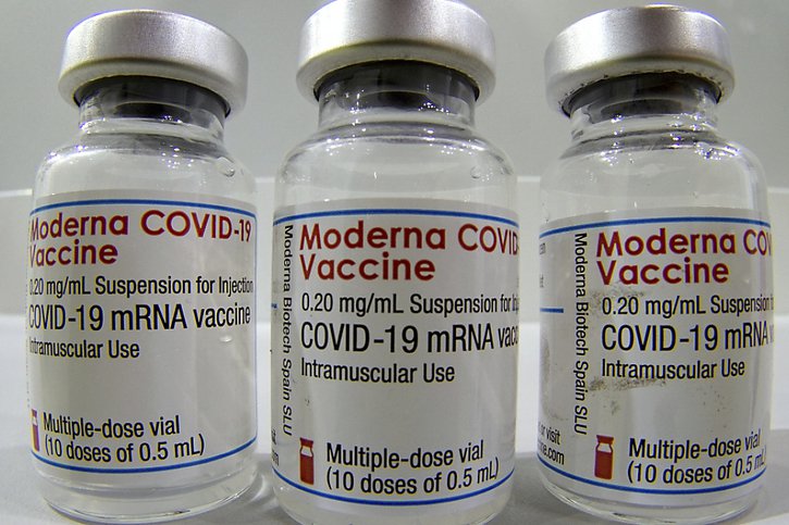 Le 10 décembre, Moderna avait annoncé des premiers résultats positifs pour les essais cliniques de son vaccin contre la grippe, utilisant la technologie de l'ARN messager. (archives) © KEYSTONE/POOL AP/MICHAEL SOHN
