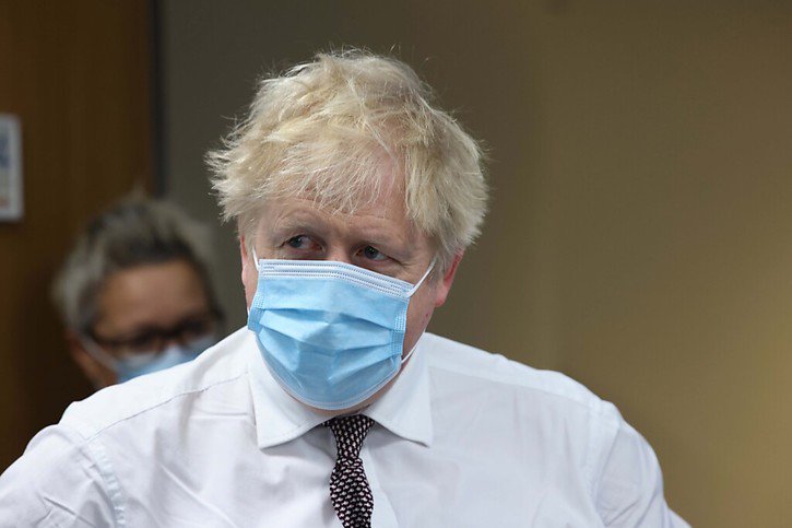 Boris Johnson est mal pris. © KEYSTONE/AP/Ian Vogler
