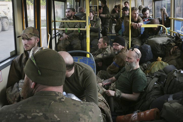Moscou a annoncé mardi la reddition de 265 soldats ukrainiens, qui combattaient à Marioupol. © KEYSTONE/AP