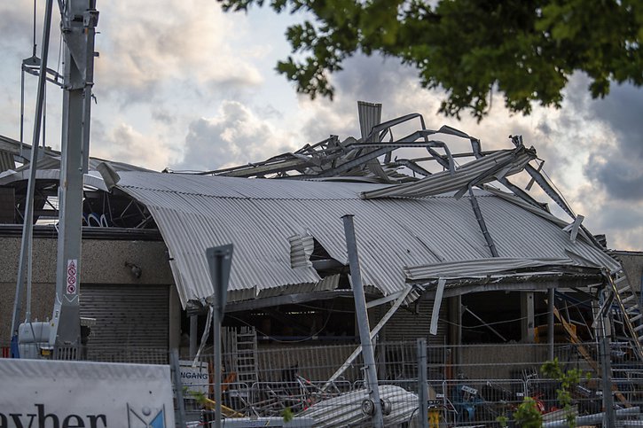 Les dégâts sont estimés à plusieurs millions rien qu'à Paderborn. © KEYSTONE/AP/Lino Mirgeler