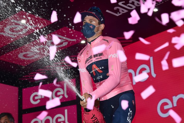 Après le maillot rose au Tour d'Italie en 2021, Filippo Ganna revêtira-t-il le jaune à Copenhague ? © KEYSTONE/EPA ANSA/LUCA ZENNARO