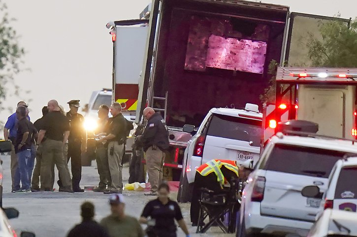 Le chauffeur du camion aurait essayé de se faire passer pour l'un des survivants, a affirmé l'institut national des migrations du Mexique (archives). © KEYSTONE/AP/Eric Gay