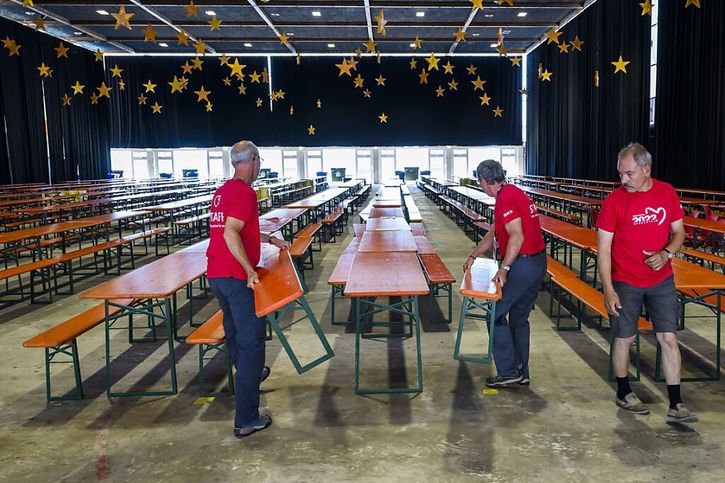 Environ 60'000 repas seront servis durant la manifestation. © Keystone/JEAN-CHRISTOPHE BOTT