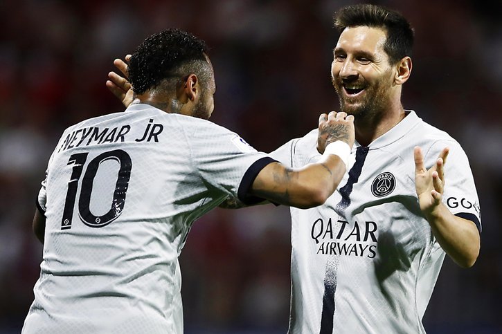 Le duo Neymar - Messi a dynamité Clermont. © KEYSTONE/EPA/Mohammed Badra