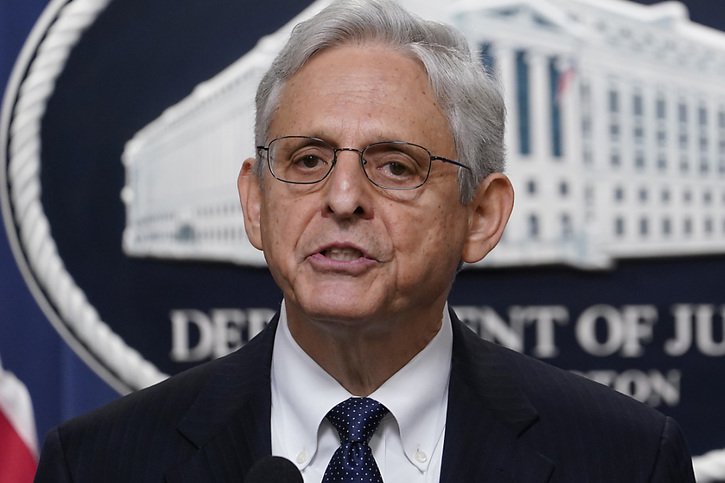 "Le ministère ne prend pas ce genre de décision à la légère", a assuré Merrick Garland à propos de la perquisition. © KEYSTONE/AP/Susan Walsh