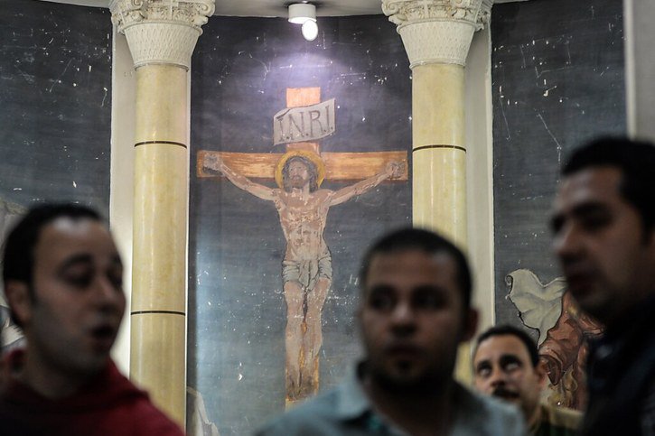 L'incendie s'est déclaré dans une église copte du Caire (image d'illustration). © KEYSTONE/EPA/MOHAMED HOSSAM