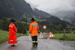 Orages: glissements de terrain et inondations en Suisse