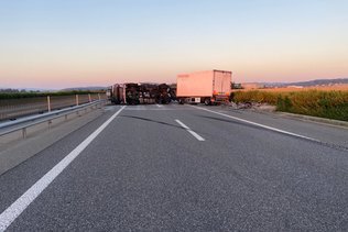 Un accident provoque la fermeture de l'A1 entre Avenches et Payerne