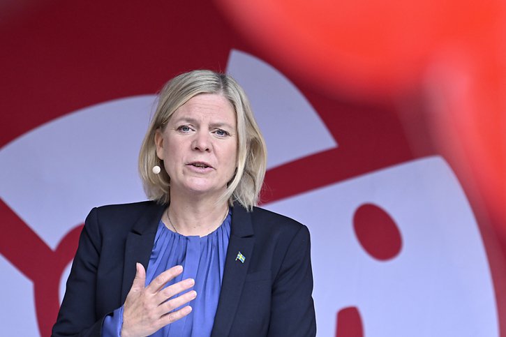 La Première ministre sortante, la sociale-démocrate Magdalena Andersson, espère que la gauche remportera troisième mandat de quatre ans d'affilée (archives). © KEYSTONE/AP/Pontus Lundahl