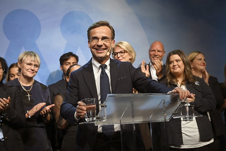 Le poste de Premier ministre est promis au leader des conservateurs Ulf Kristersson. © KEYSTONE/EPA/Fredrik Sandberg