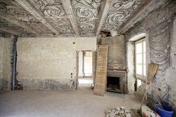 Rénovation du château: Surprise baroque à Courgevaux