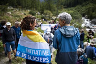 L'initiative pour les glaciers retirée sous condition