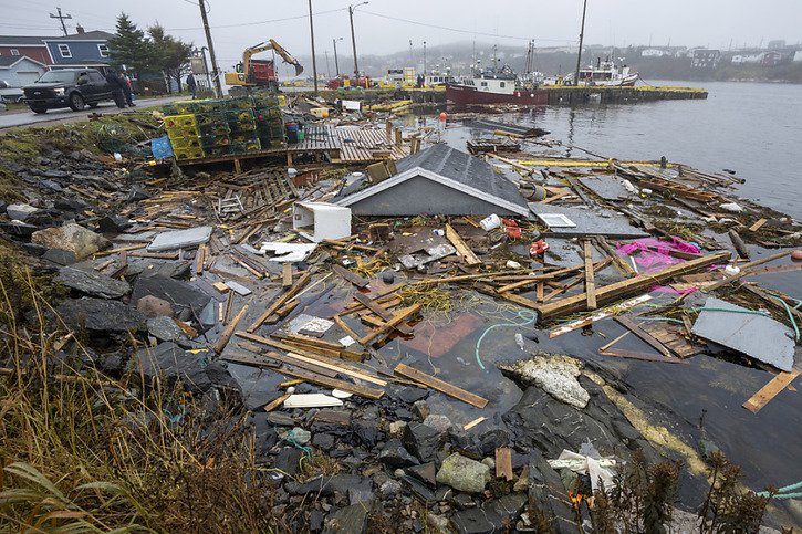 L'Île-du-Prince-Edouard a été particulièrement touchée fin septembre par l'ouragan Fiona. Et cela pourrait n'être qu'un avant-goût des coûts à prévoir (archives). © KEYSTONE/AP The Canadian Press/FRANK GUNN