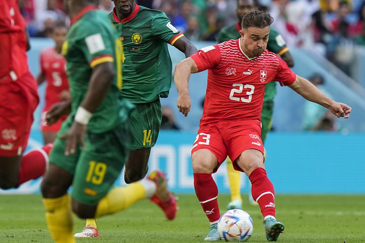 Xherdan Shaqiri, un apport déterminant dans le succès suisse contre le Cameroun. © KEYSTONE/AP/Luca Bruno