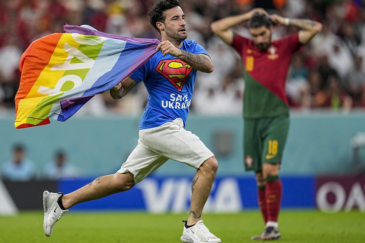 L'Italien avait interrompu le match Uruguay - Portugal. © KEYSTONE/AP/Abbie Parr