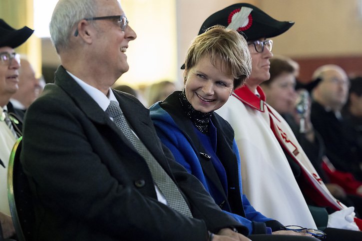 La cérémonie officielle s'est déroulée à la caserne de Frauenfeld. © KEYSTONE/CHRISTIAN MERZ