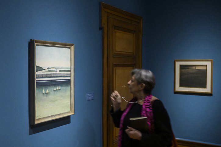 La mer est l'un des sujets de prédilection de l'artiste belge Léon Spilliaert. © KEYSTONE/JEAN-CHRISTOPHE BOTT