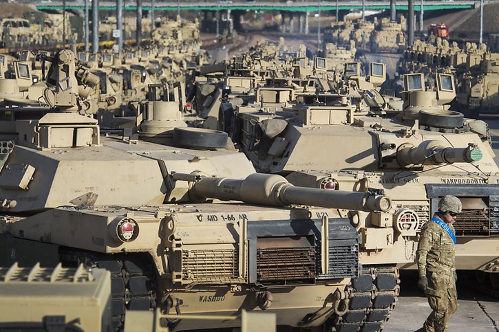 Les Etats-Unis vont livrer 31 chars Abrams à l'Ukraine, a annoncé mercredi un haut responsable américain. (archives) © KEYSTONE/AP/Christian Murcock