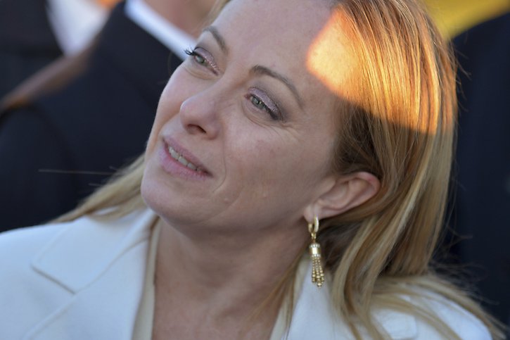 Giorgia Meloni a "rappelé la pleine disponibilité" de l'Italie "à favoriser le parcours légitime et juste vers des élections et pour une stabilisation du cadre" politique libyen (archives). © KEYSTONE/AP/Fateh Guidoum