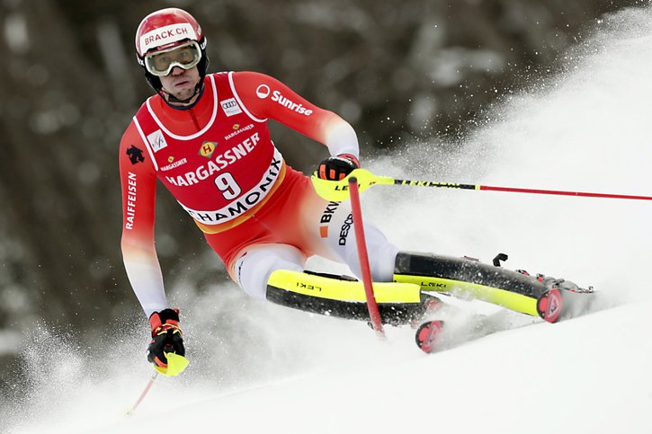 Ramon Zenhäusern peut viser la victoire à Chamonix © KEYSTONE/EPA/Guillaume Horcajuelo