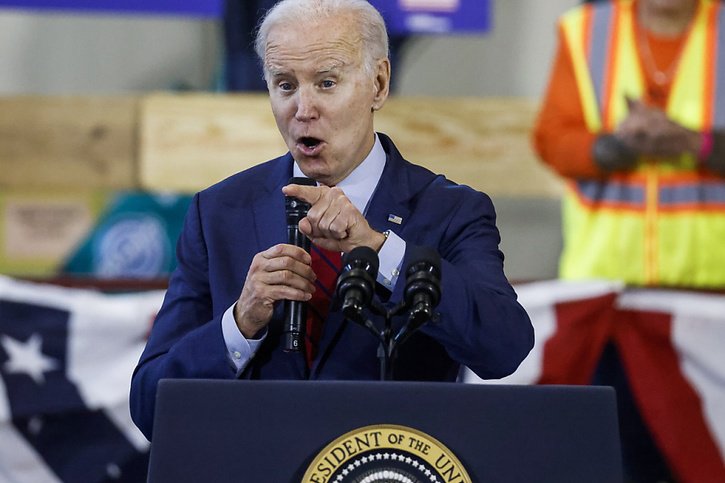 Joe Biden aura 82 ans en 2024. © KEYSTONE/EPA/TANNEN MAURY