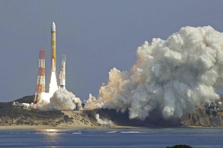 Il s'agit d'un deuxième échec cuisant d'affilée pour le nouveau lanceur H3, dans lequel le Japon place beaucoup d'espoir. © KEYSTONE/AP/Tanegashima Space Center