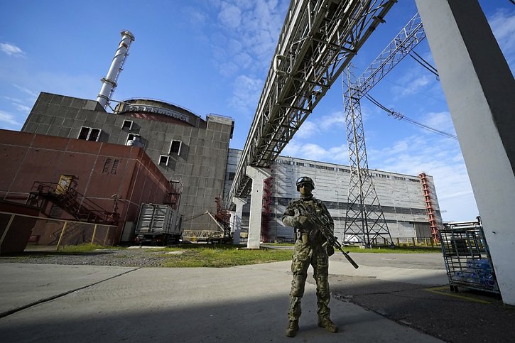 La centrale nucléaire de Zaporijjia est le plus grand site nucléaire d'Europe (archives). © KEYSTONE/AP