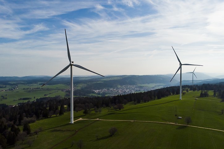 L'accord fixe l'objectif contraignant de 42,5% de renouvelables dans la consommation européenne d'ici 2030 (image symbolique). © KEYSTONE/LEANDRE DUGGAN