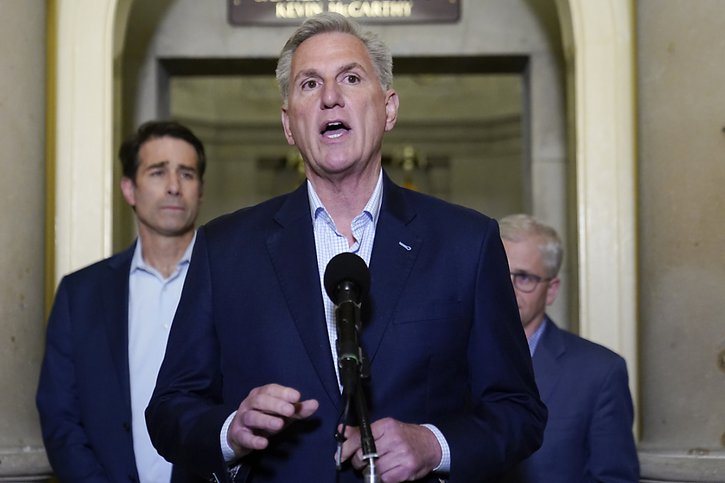 La Chambre des représentants votera mercredi, a indiqué Kevin McCarthy. © KEYSTONE/AP/Patrick Semansky