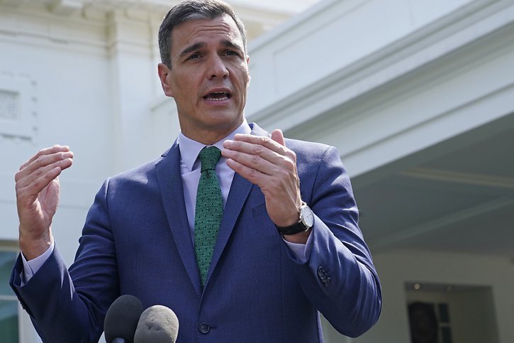 L'avenir du premier ministre Pedro Sanchez au terme des législatives l'automne prochain dépend en partie du résultat des élections de ce dimanche. © KEYSTONE/AP/Susan Walsh