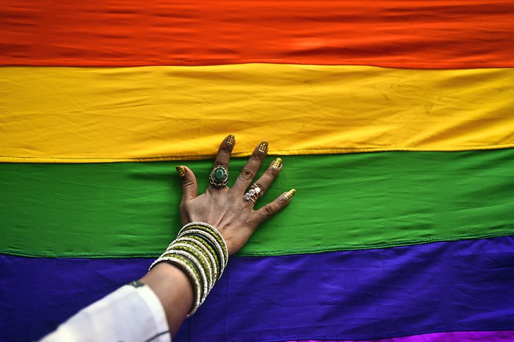 La proportion de personnes LGBT+ en Suisse est de 13%,  selon Ipsos (archives). © KEYSTONE/EPA/IDREES MOHAMMED
