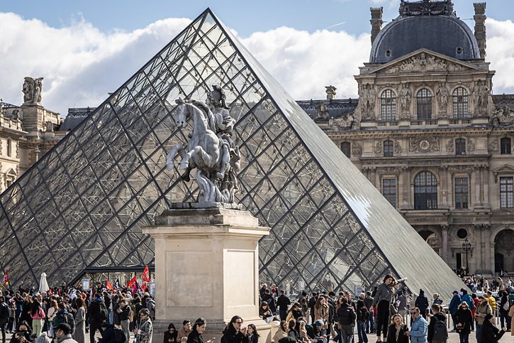 Le Louvre présentera durant six mois la plus importante collection d'oeuvres de la Renaissance au monde. © KEYSTONE/EPA/CHRISTOPHE PETIT TESSON