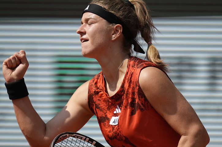 Karolina Muchova est en finale à Roland-Garros © KEYSTONE/AP/Christophe Ena