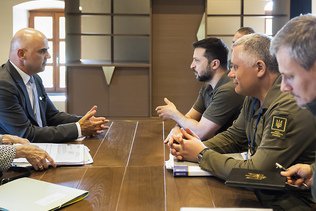Alain Berset rencontre Volodymyr Zelensky en Moldavie
