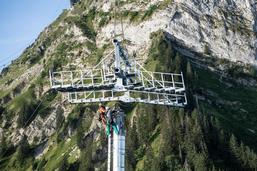 Moléson: le télésiège des Joux prend forme