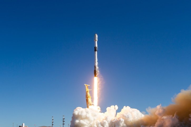 Le satellite-espion sud-coréen a été lancé par une fusée Falcon 9 de SpaceX. © KEYSTONE/EPA/SpaceX via South Korea Defense Ministry/ HANDOUT
