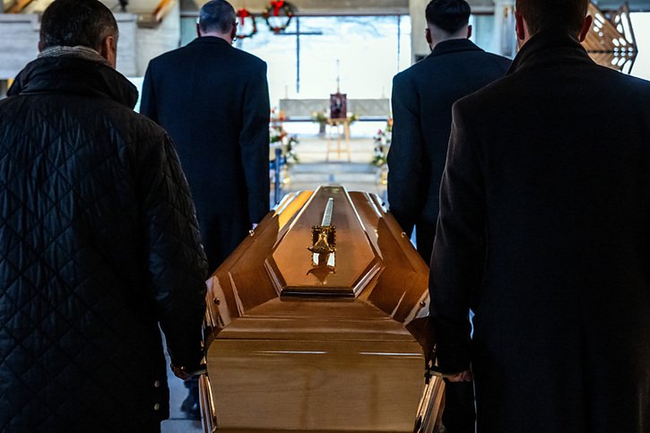 Les obsèques de Léonard Gianadda, décédé dimanche à l'âge de 88 ans, ont lieu ce jeudi à Martigny (VS). © KEYSTONE/Olivier Maire