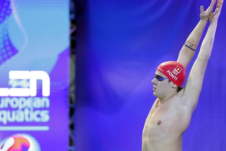 Noè Ponti: le grand homme des Championnats d'Europe en petit bassin. © KEYSTONE/EPA/ROBERT GHEMENT