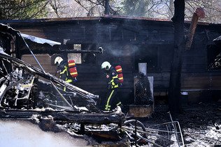 Pompier blessé dans l’incendie d’un camping à Sion
